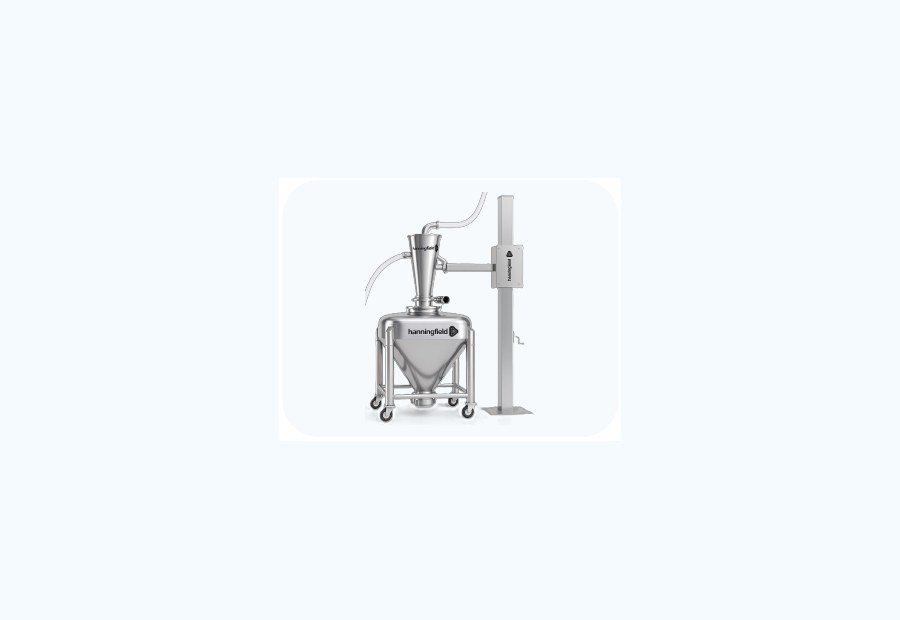 Sistema Hanningfield para manuseio e transferência de pós